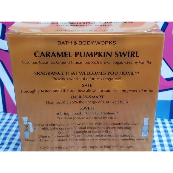 BBW Caramel Pumpkin Swirl ENHANCED FRAGRANCE WARM & COMFORTING Wallflower Refill - Picture 2 of 2